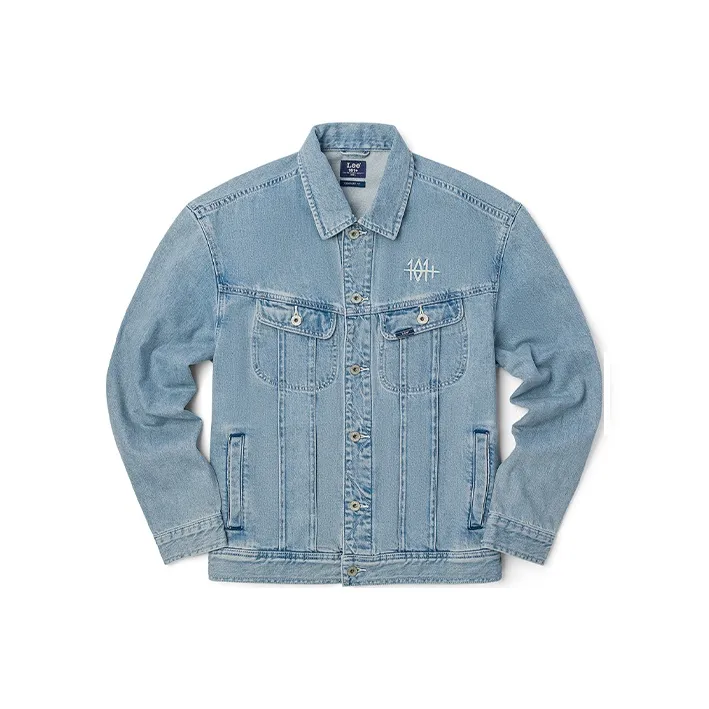 Lee совместный бренд модель SS22 Деним Куртка Мужская Светло-Синяя