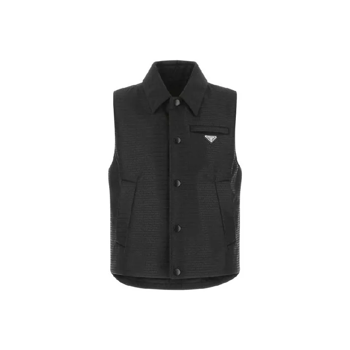 PRADA Vests Men's Black