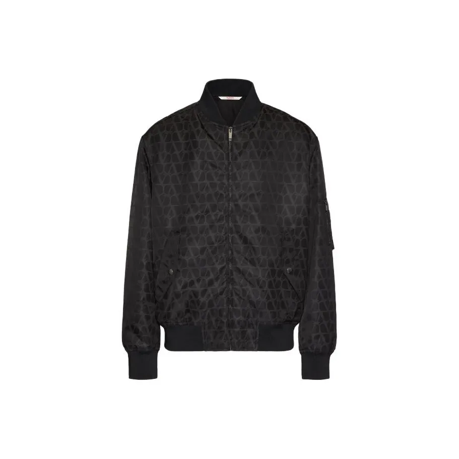 Valentino Toile Iconographe Zip Up Bomber Jacket