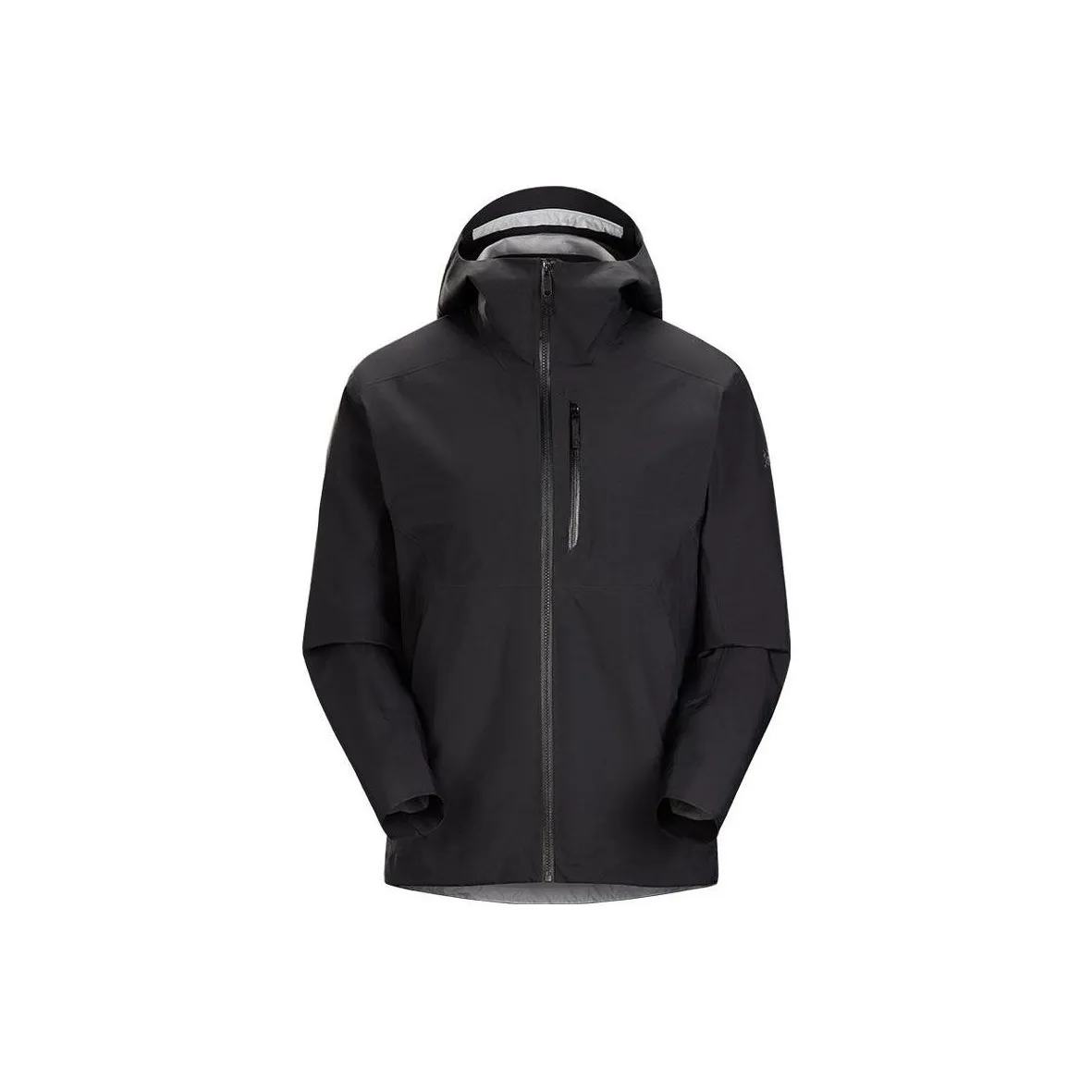 Arcteryx Outdoor Hiking Water Resistant Windproof Wear Resistant Windbreaker Jacket Men's Black