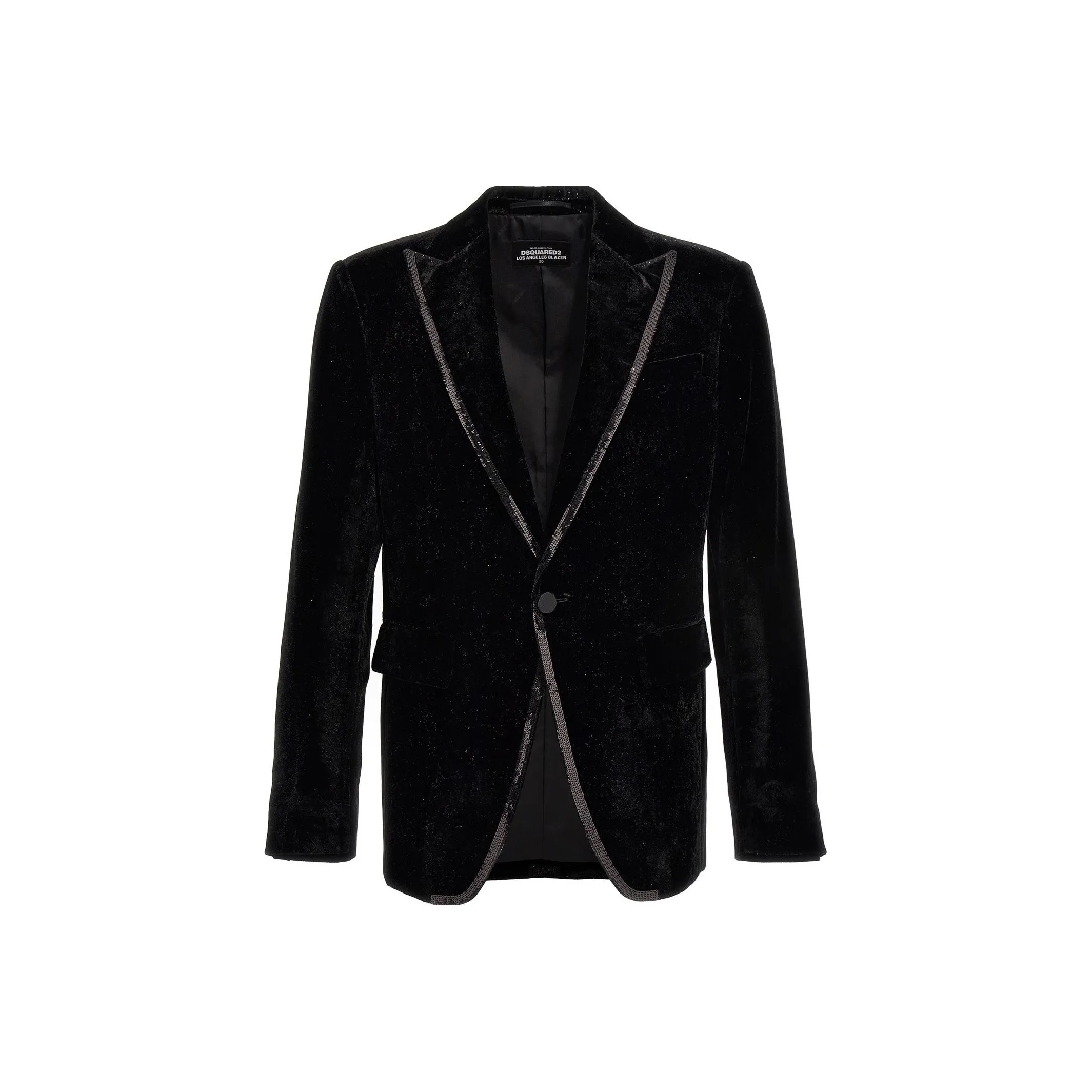 Dsquared2 Velvet Sequined Single Breasted Blazer