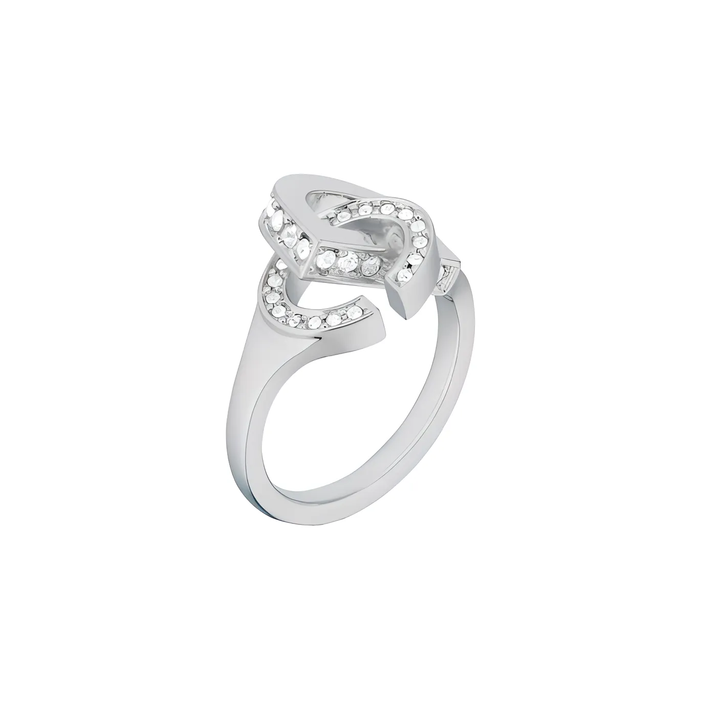 DIOR Металл Crystal Rings Женское Серебро