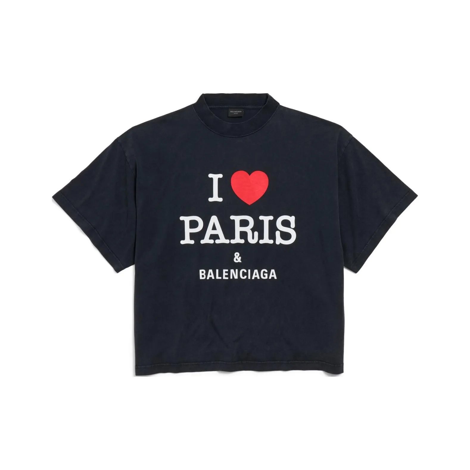 Balenciaga I Love Paris & Balenciaga Cropped T Shirt