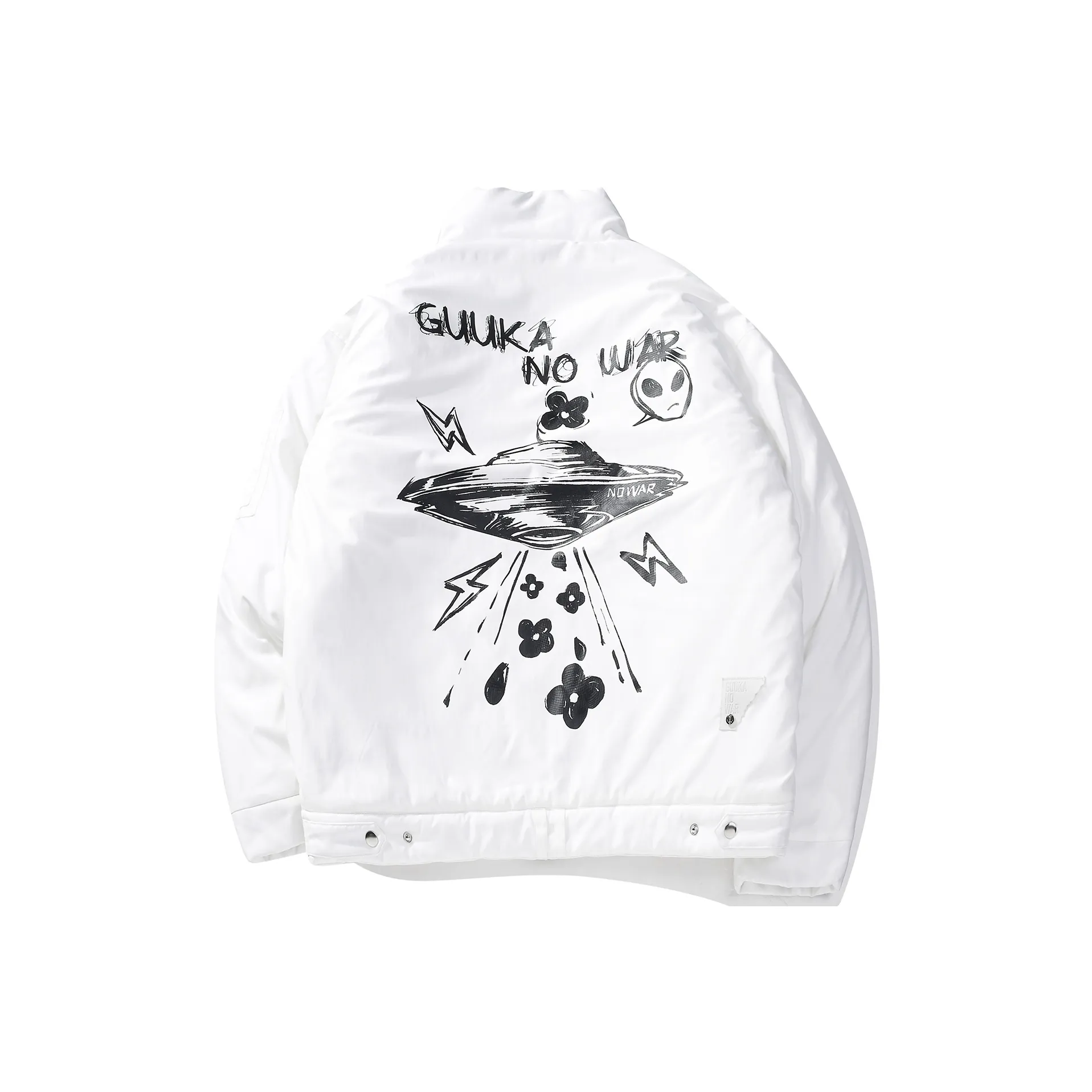 Guuka Хлопковый пуховик унисекс белый