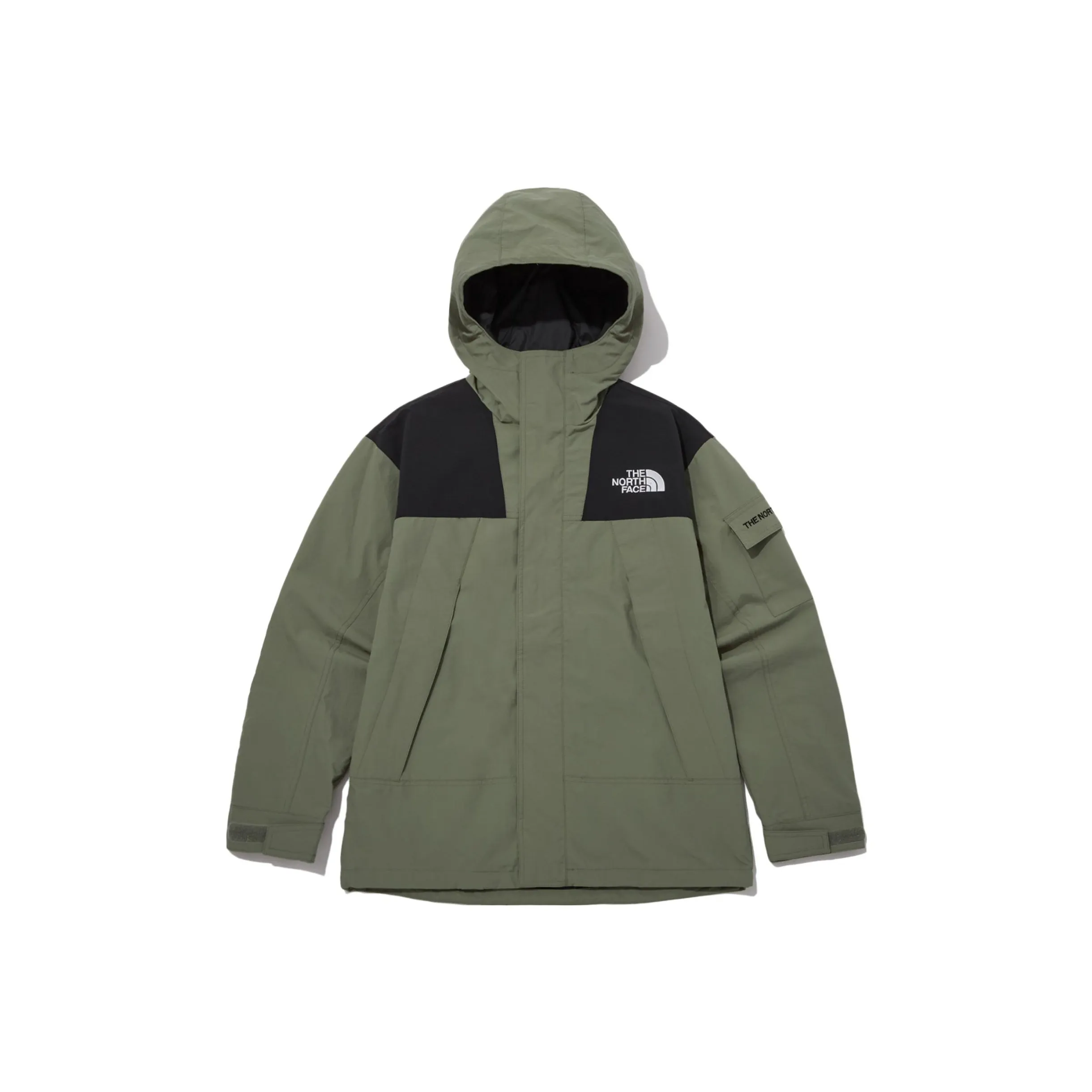 THE NORTH FACE Outdoor Hiking Waterproof And Windproof Windbreaker Jacket Unisex Green
