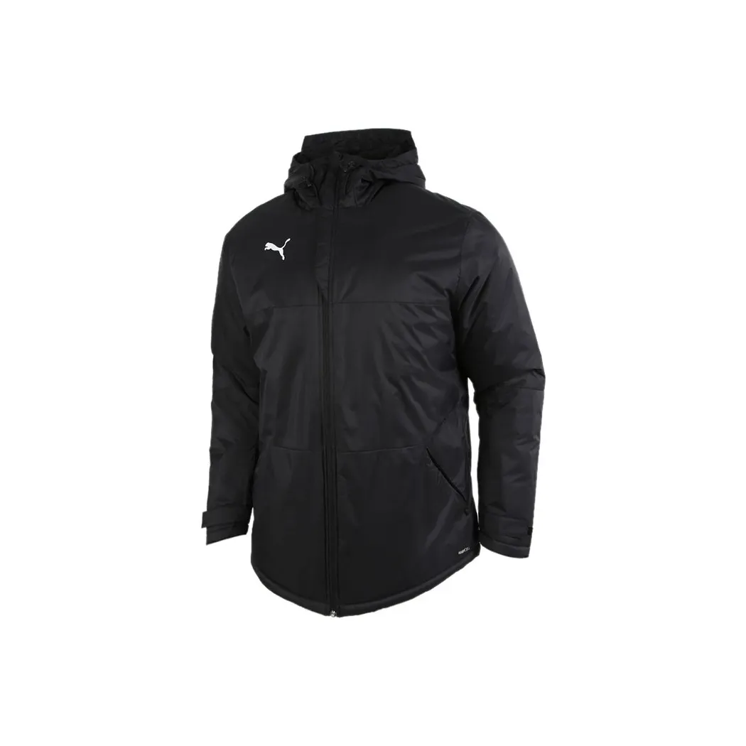 PUMA Хлопковый пуховик зимний мужской черный