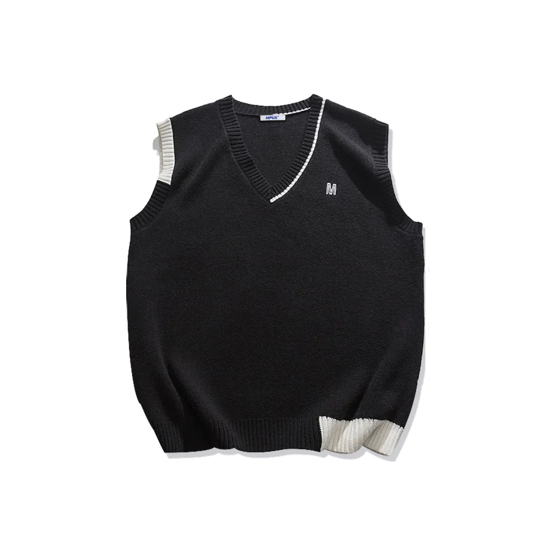 MPUX Loose Fit Knitted Fabric Vest Unisex