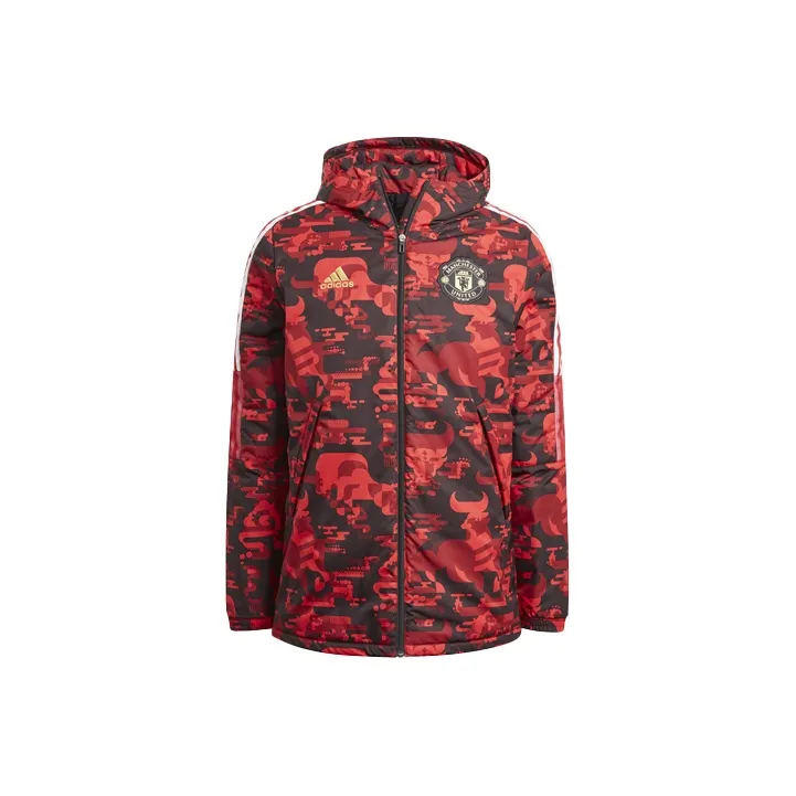 Adidas MANCHESTER UNITED THEATRE OF DREAMS Puffer Jackets Men's Natural Red