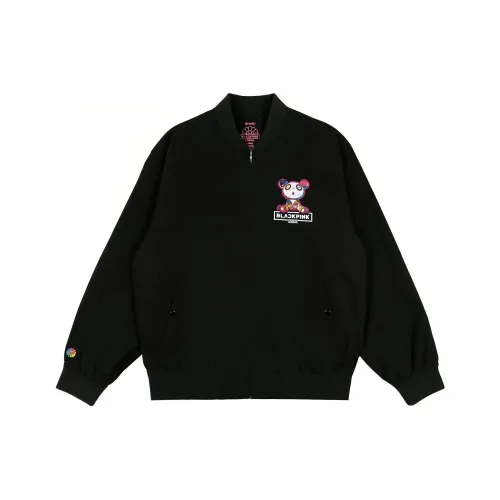 BLACKPINK X TAKASHI MURAKAMI Черная унисекс куртка
