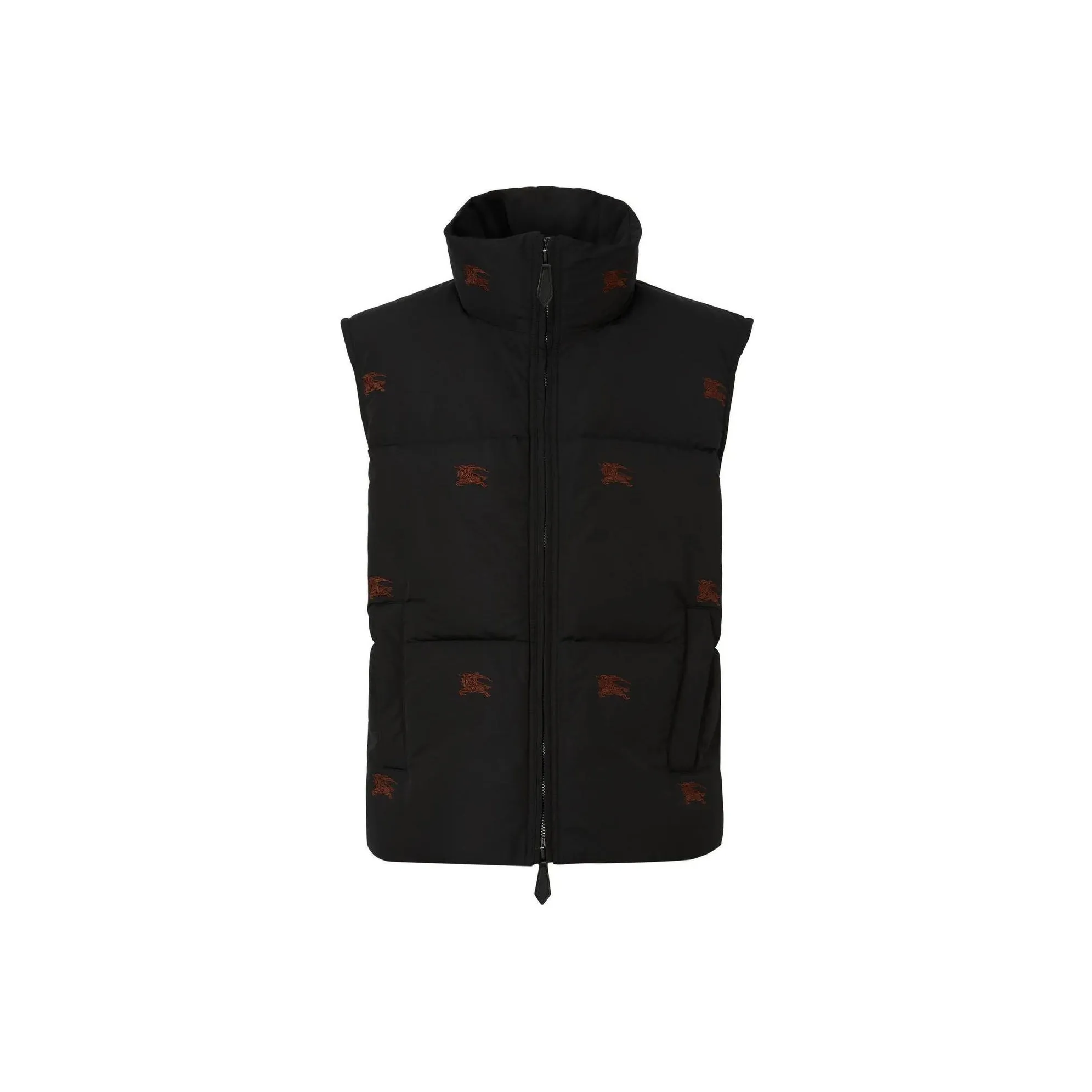 Burberry Embroidered Ekd Nylon Puffer Gilet