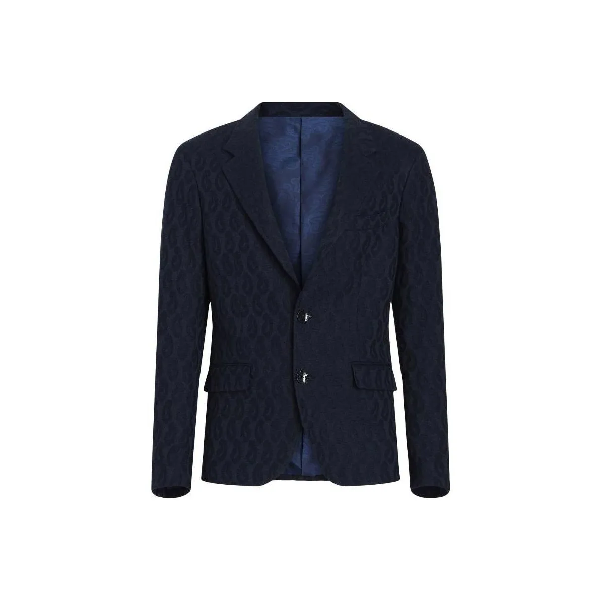 ETRO Single Breasted Logo Detailed Blazer