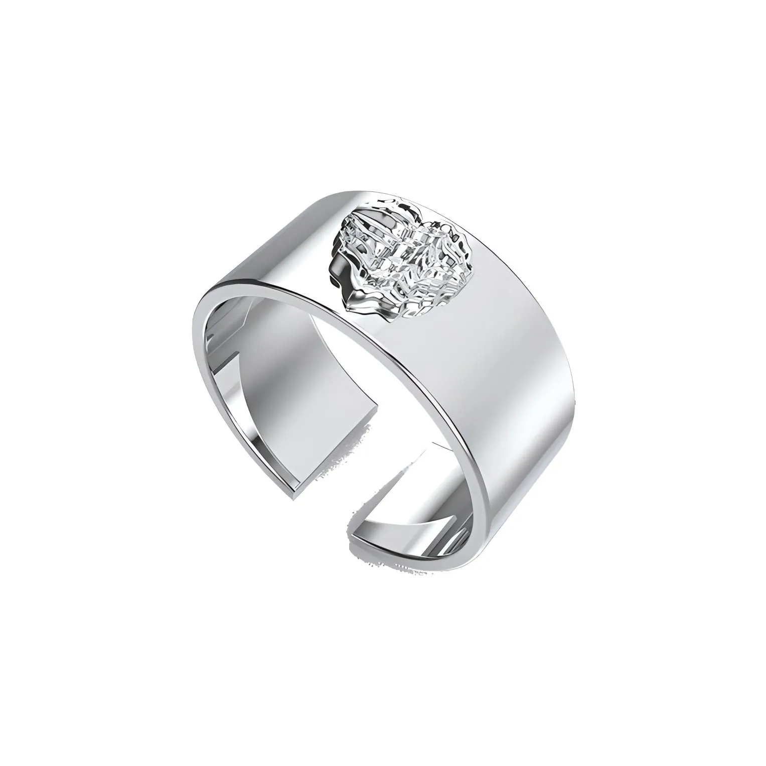 YURITAN Белое золото с покрытием, медные кольца, серебряный, унисекс