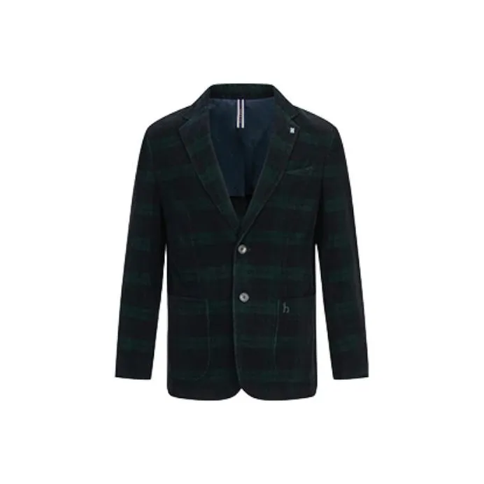 HAZZYS Темно-зеленый Мужской Деловой костюм