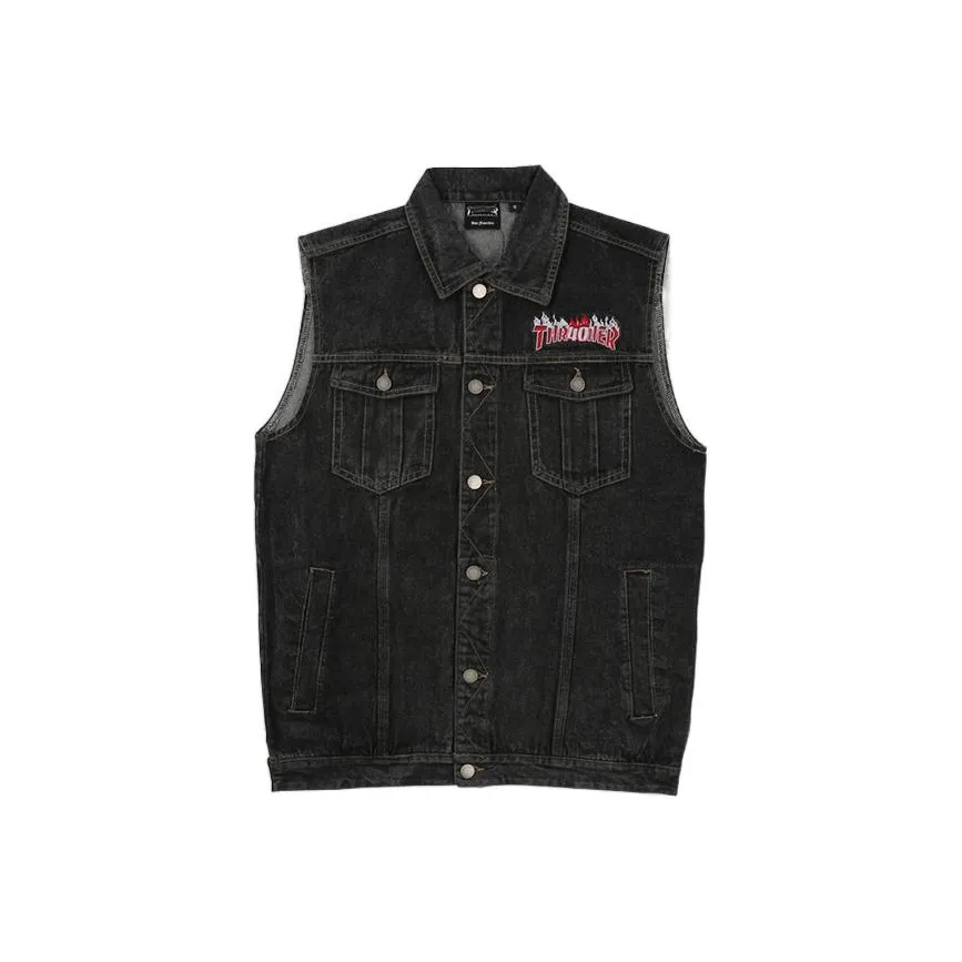 Thrasher Vests Unisex Black