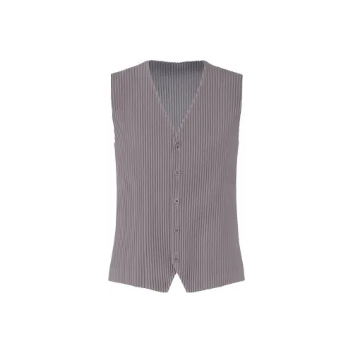 Homme Plissé Issey Miyake Серый Мужские Жилеты