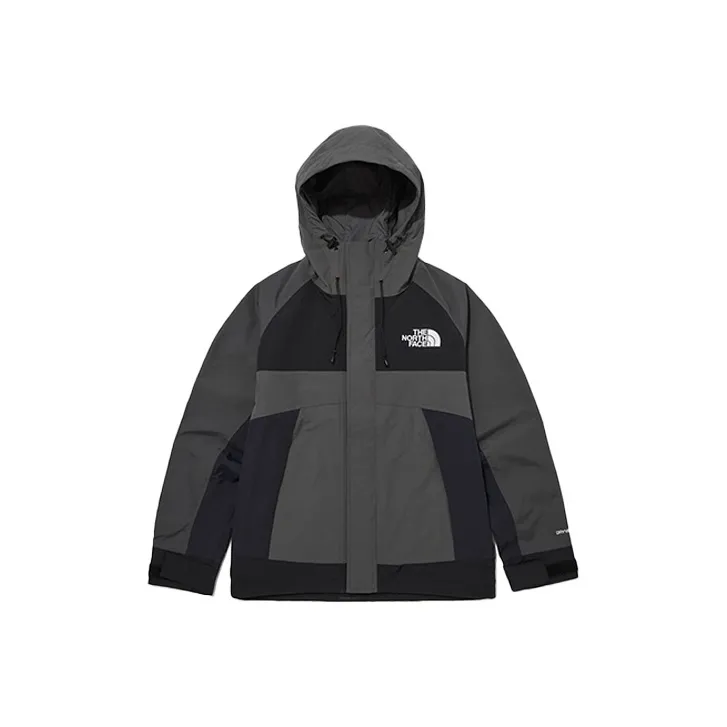THE NORTH FACE Windproof Windbreaker Jacket Unisex Black Gray