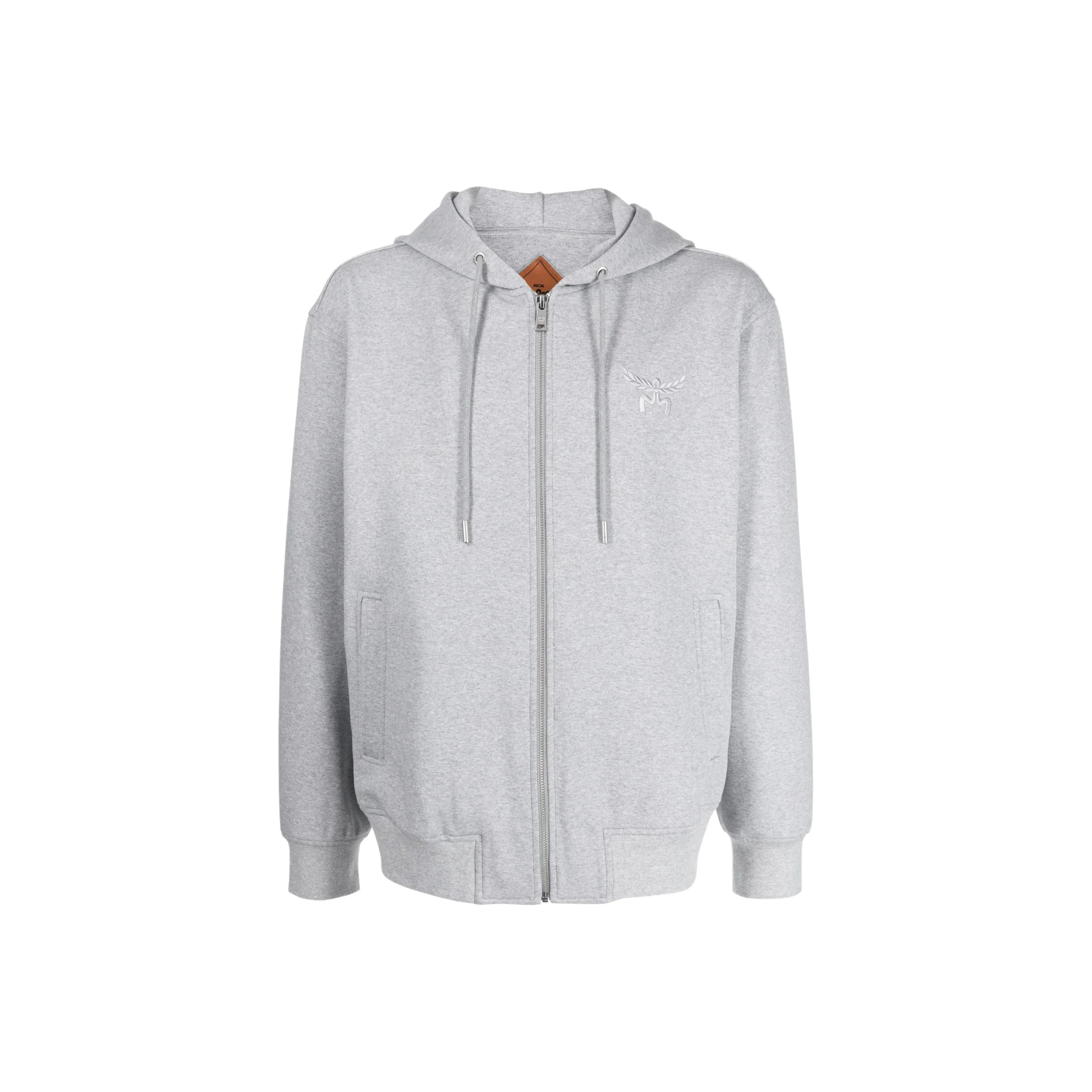 MCM Essential Logo embroidered Zip up Hoodie