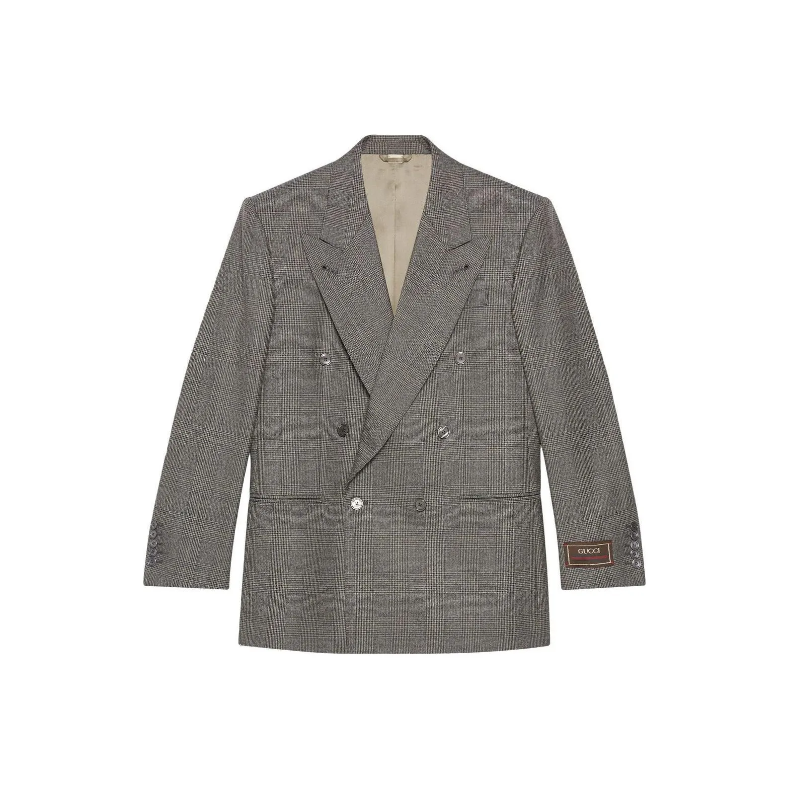 GUCCI Prince Of Wales Wool Formal Jacket