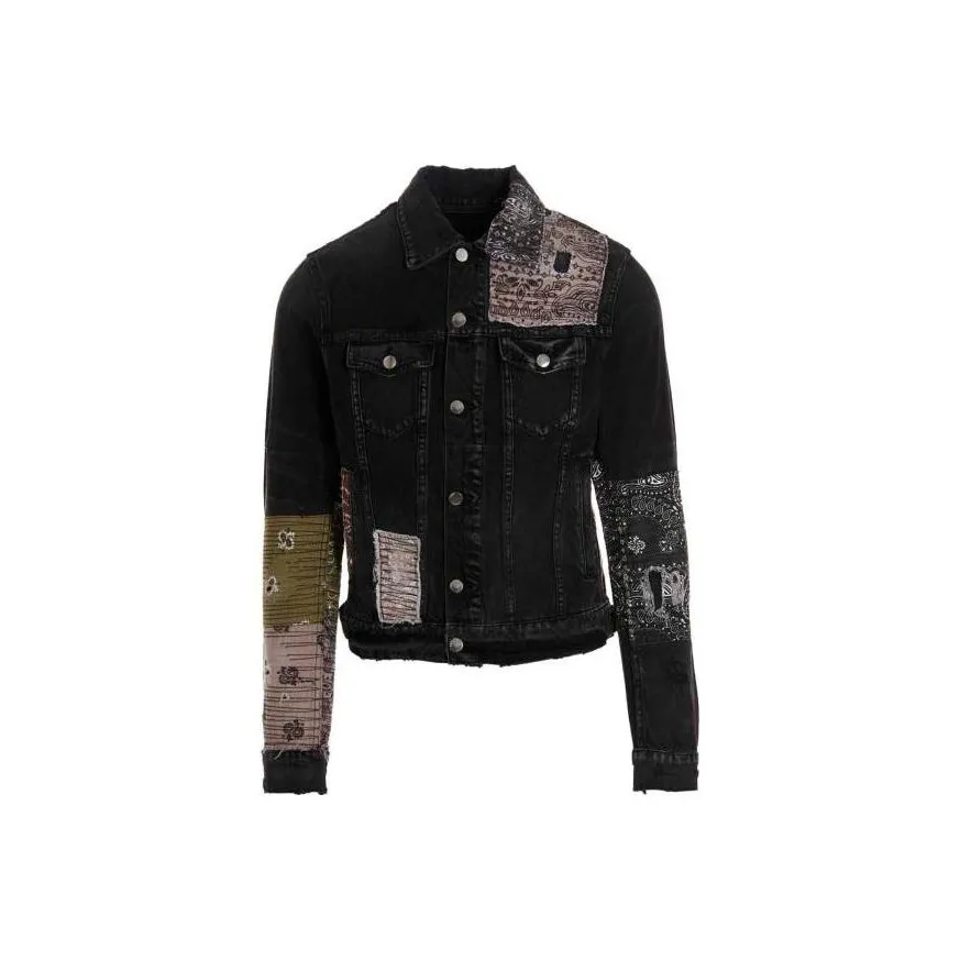 AMIRI Denim Jackets Men's Black