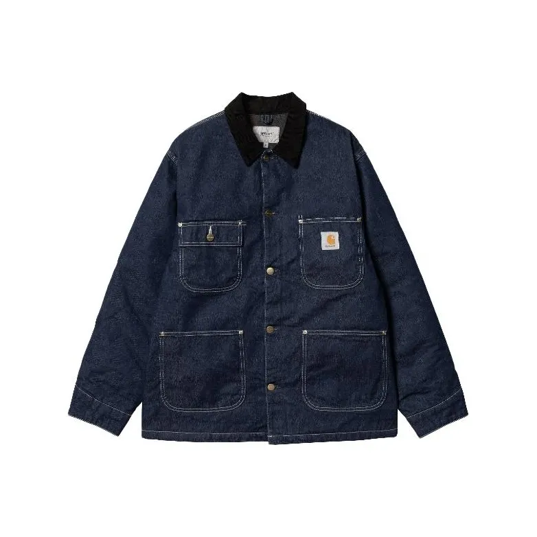 Carhartt WIP FW23 Tannin Series Denim Jackets Men Washed Dark Blue