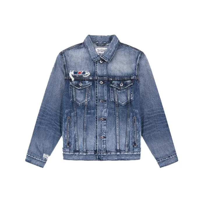 Levis Blue Men's Denim Jackets Левис Синий Мужские Джинсовые Куртки