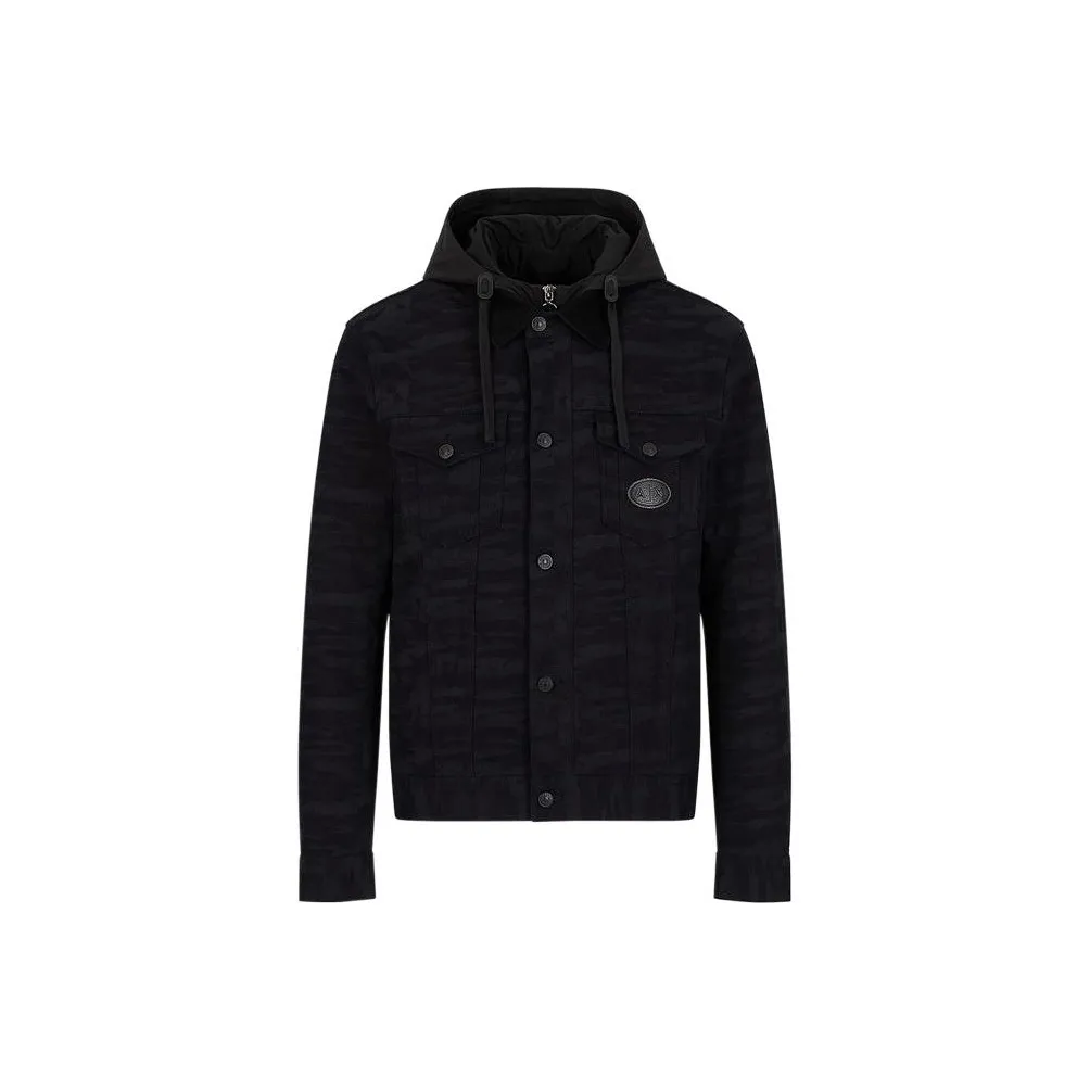 ARMANI EXCHANGE Denim Jackets Men's Dark Blue