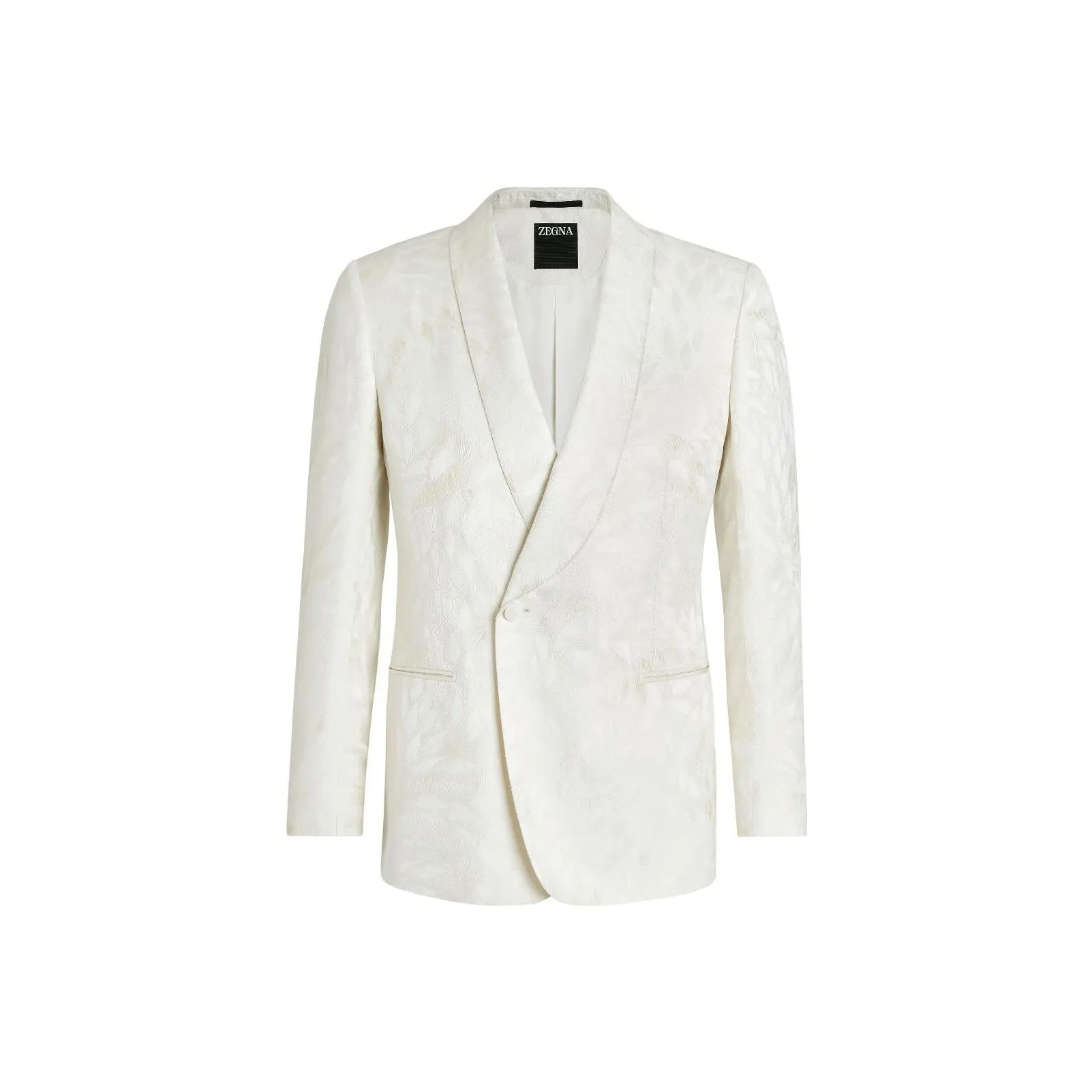 Ermenegildo Zegna Jacquard Silk wool Evening Jacket
