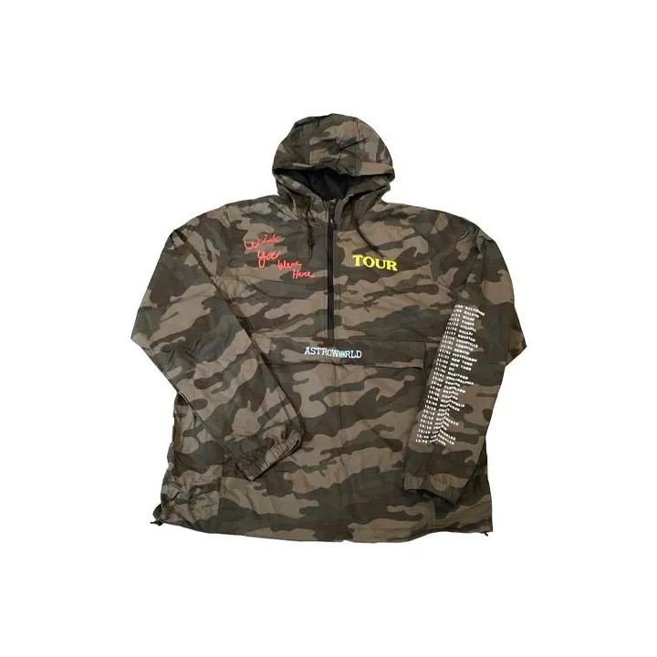 TRAVIS SCOTT Камуфляж Унисекс Ветровки