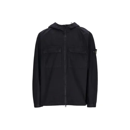 STONE ISLAND Черные Мужские Куртки