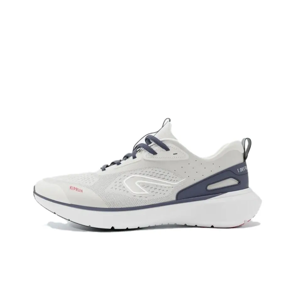 DECATHLON Cushioning, Wear Resistant Low Top Casual Running Shoes Men's Ecru