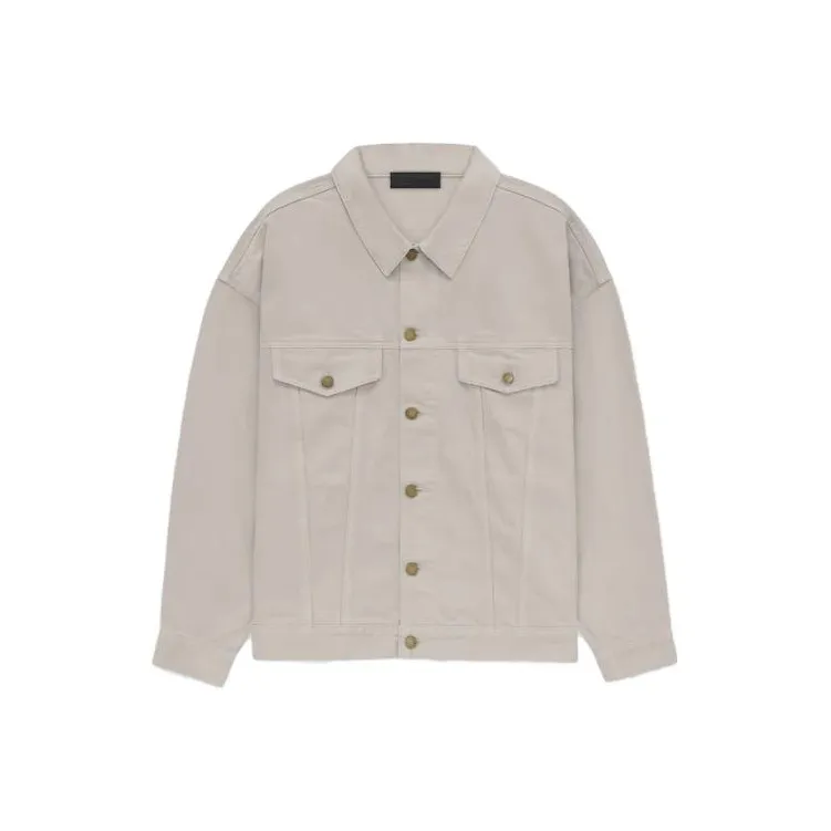 Fear Of God Essentials Logo appliqué Denim Shirt Jacket