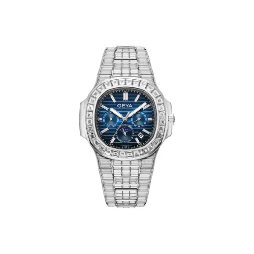 GEYA Механические Мужские Часы Movement 44,6 мм Синий