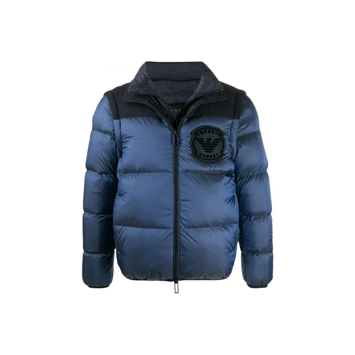 EMPORIO ARMANI Пуховик Мужской Небесно-Синий