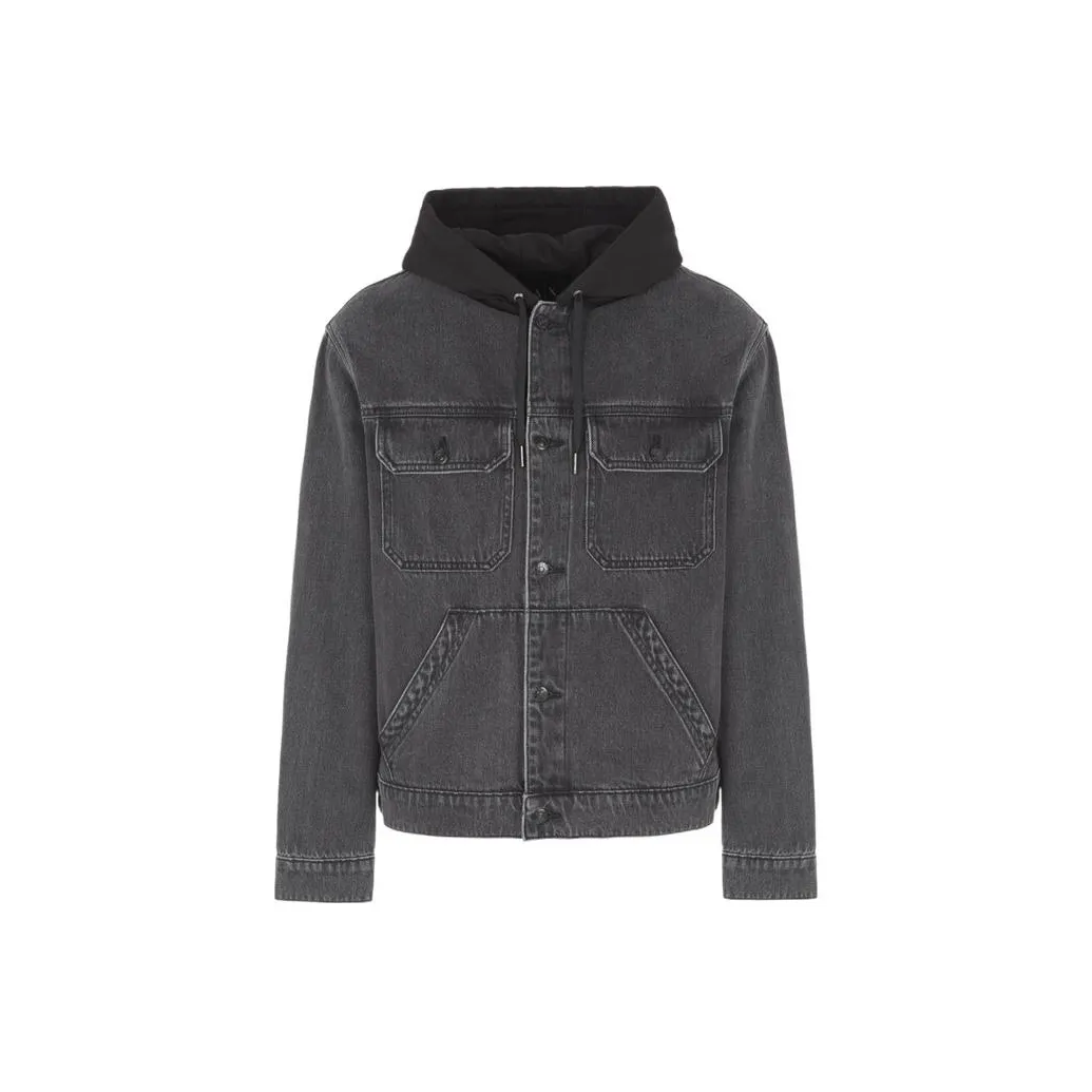 ARMANI EXCHANGE FW23 Denim Jacket Men's Denim Black