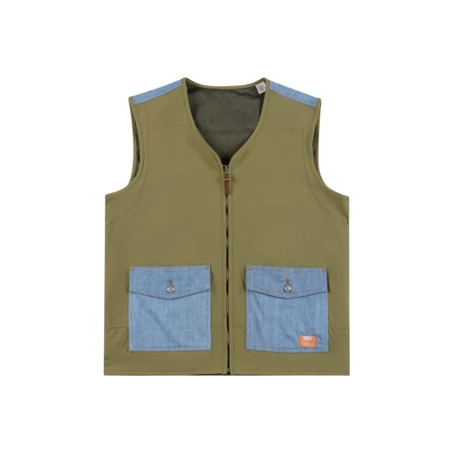 Levis Vests Men's Green