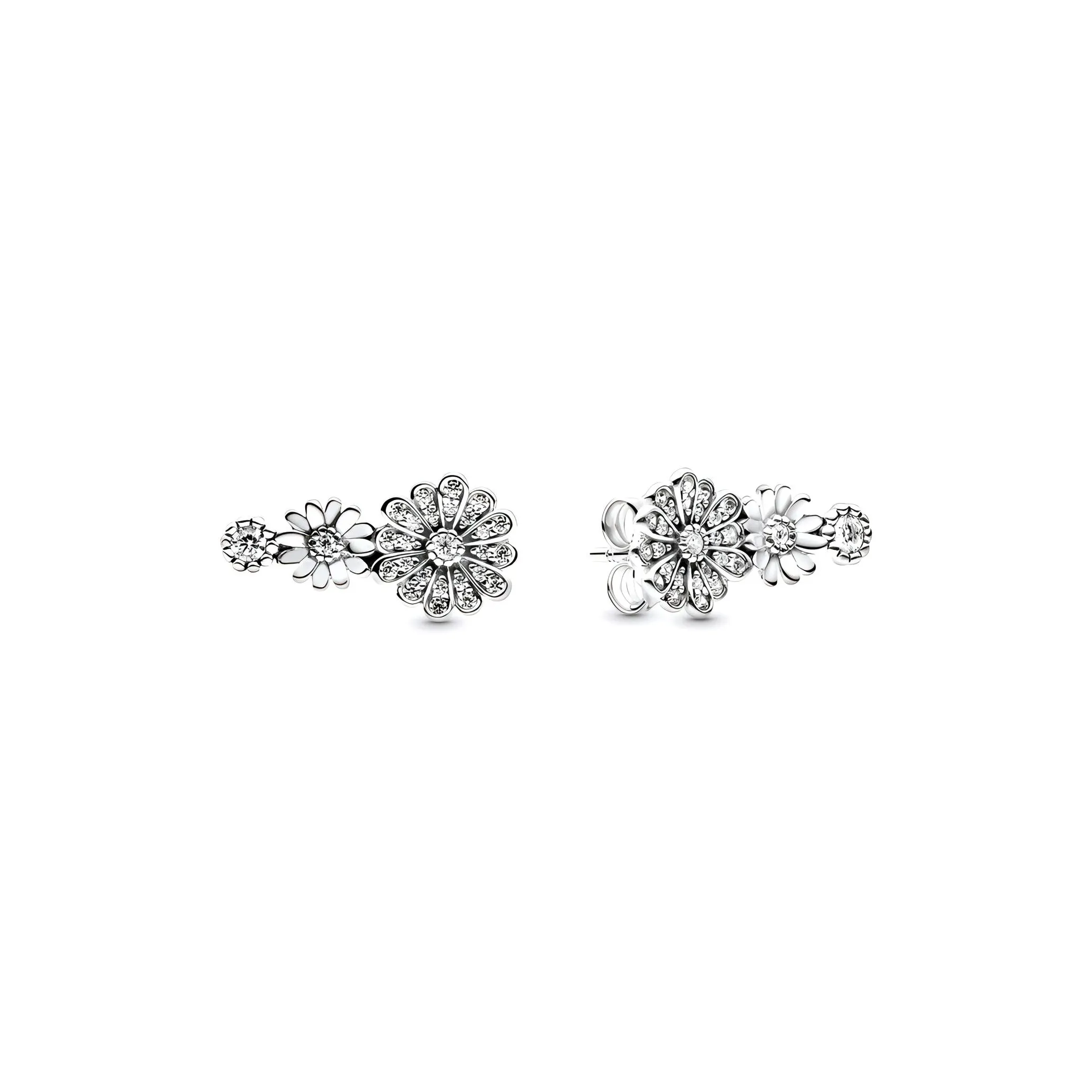 Pandora Stud Earrings Women's Silver