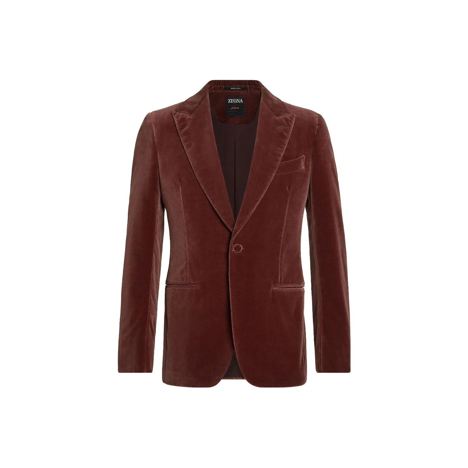Zegna Single breasted Velvet Blazer