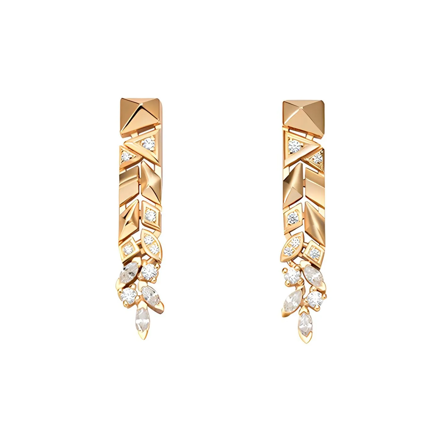 Wakfu Золото с покрытием медь 925 пробы серьги-гвоздики женские