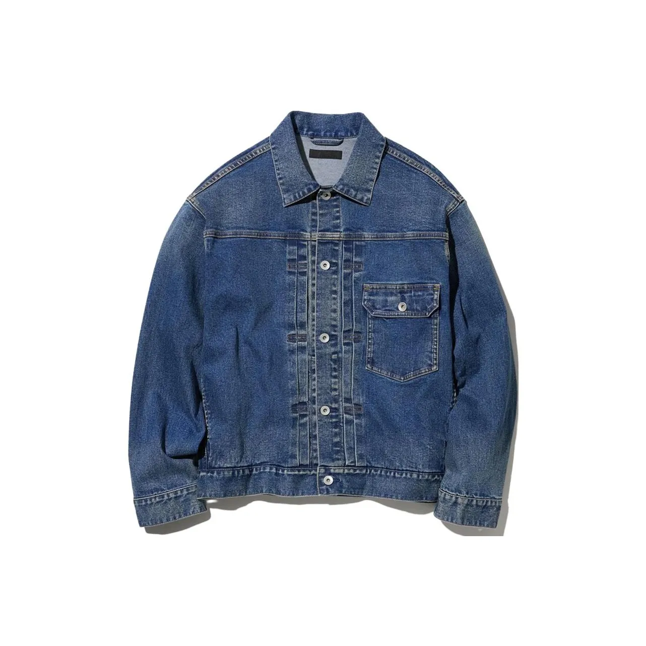 UNIQLO Denim Куртка Мужская Озерный Синий