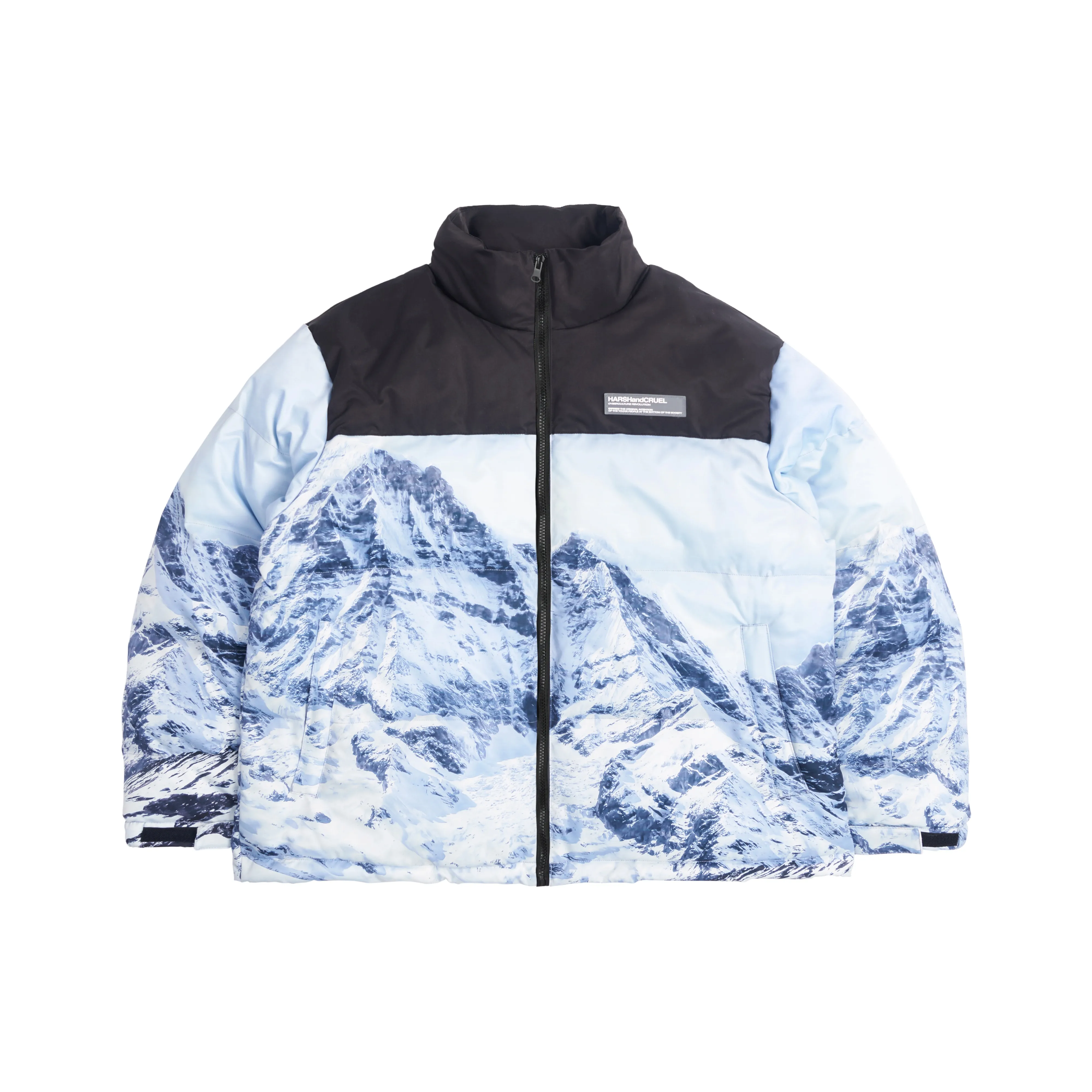 HARSH AND CRUEL Puffer Jackets Unisex Multicolor