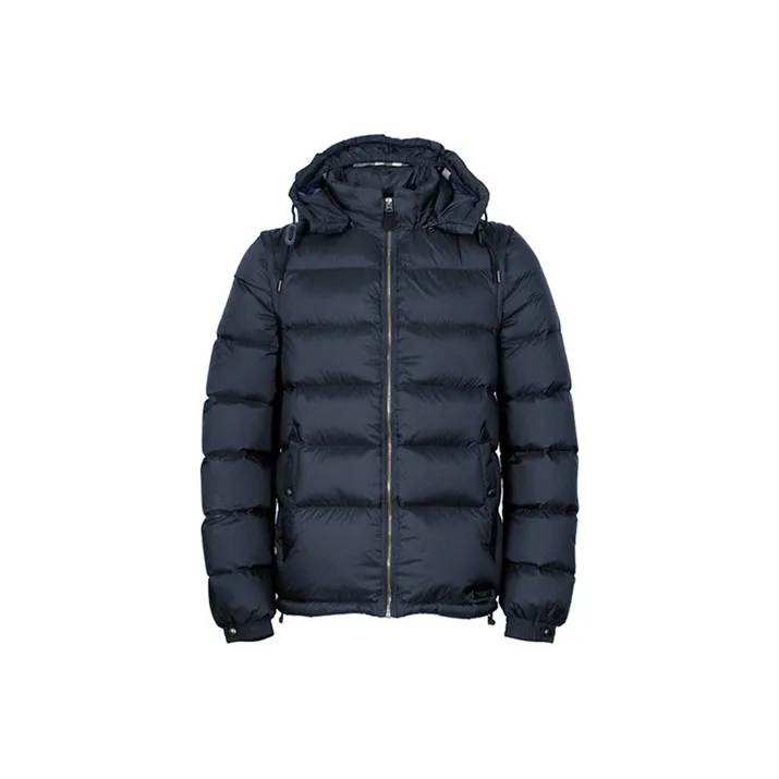 burberry pocket Down Jacket Winter Men's Dark Blue