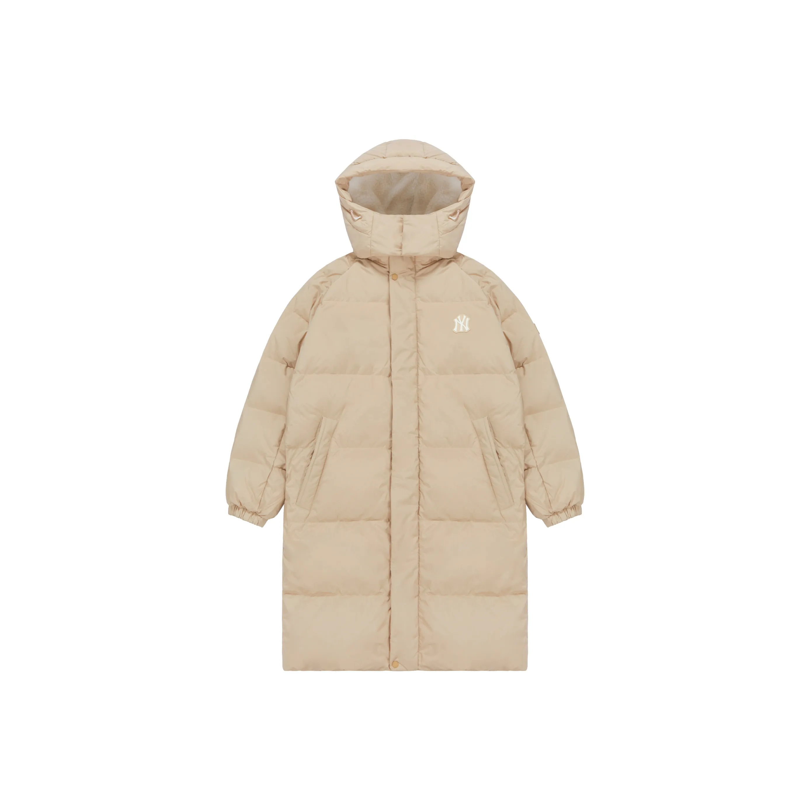 MLB Down Куртка Зимняя Длинная Унисекс Хаки