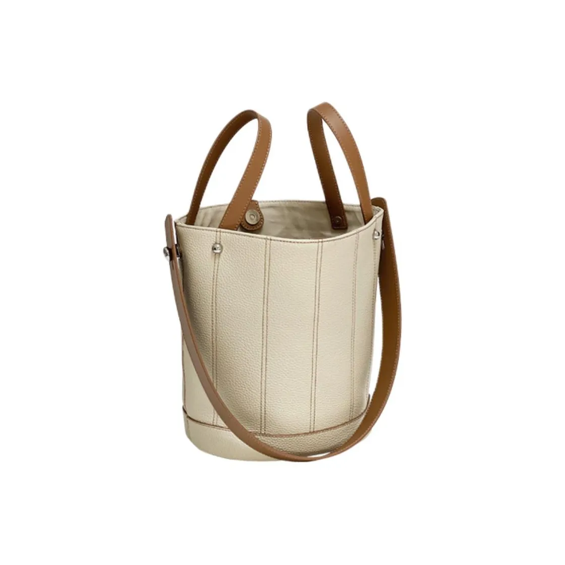 H YXIANG Сумка из крупнозернистой текстуры коровьей кожи Сумка через плечо Женская белая и коричневая молочно-чайный серый