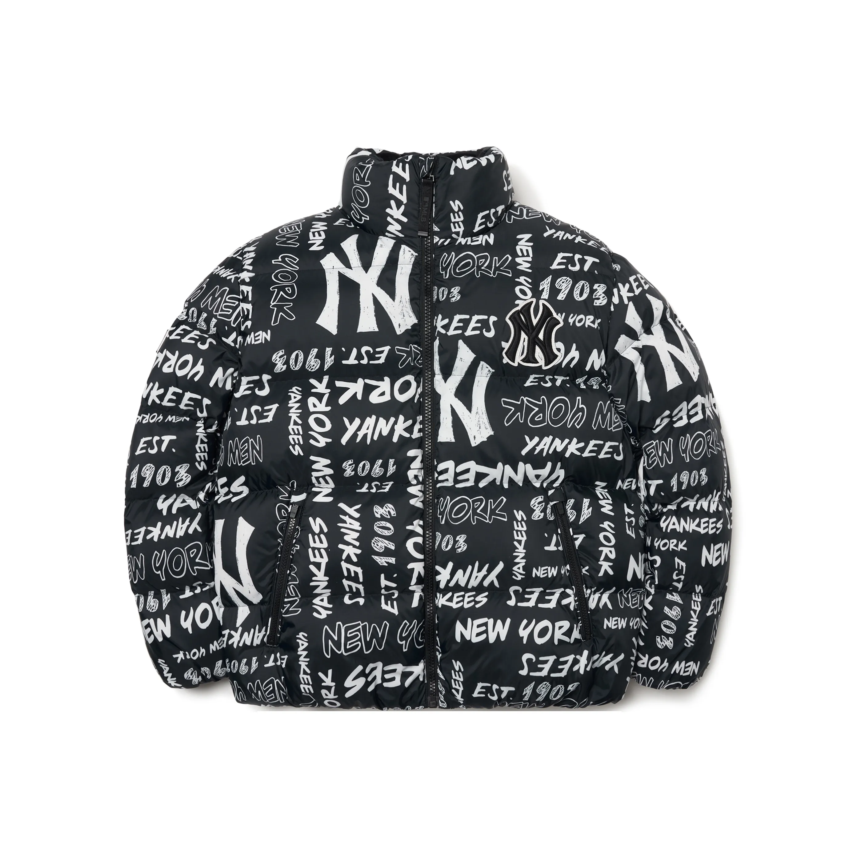 MLB Down polo jacket Winter Cropped Unisex Black