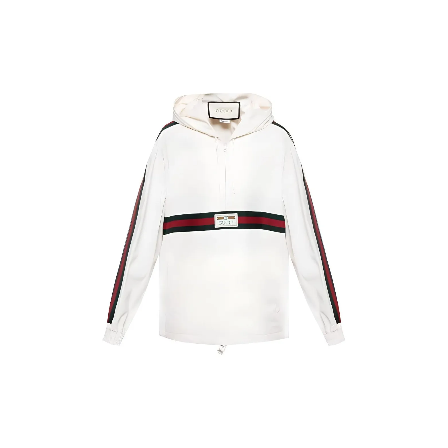 GUCCI Label Cotton Canvas Windbreaker Jacket