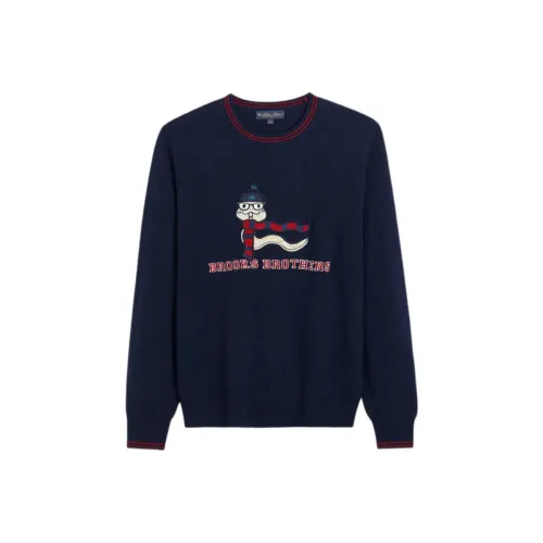 Brooks Brothers Темно-синий Мужской Трикотаж