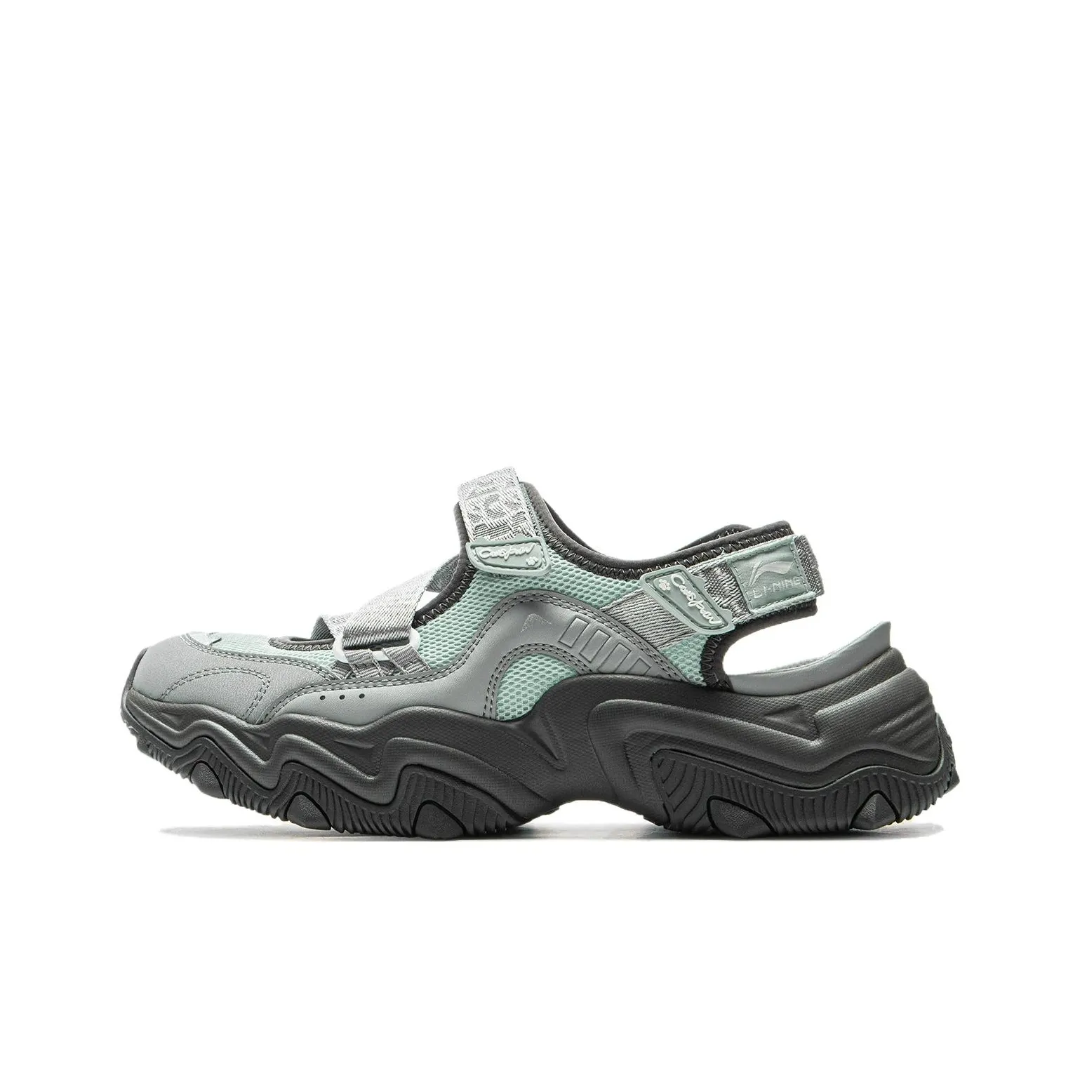 LiNing Cat Paw SANDAL Slip Resistant Breathable Abrasion Resistant River Trekking Shoes Women's Gray