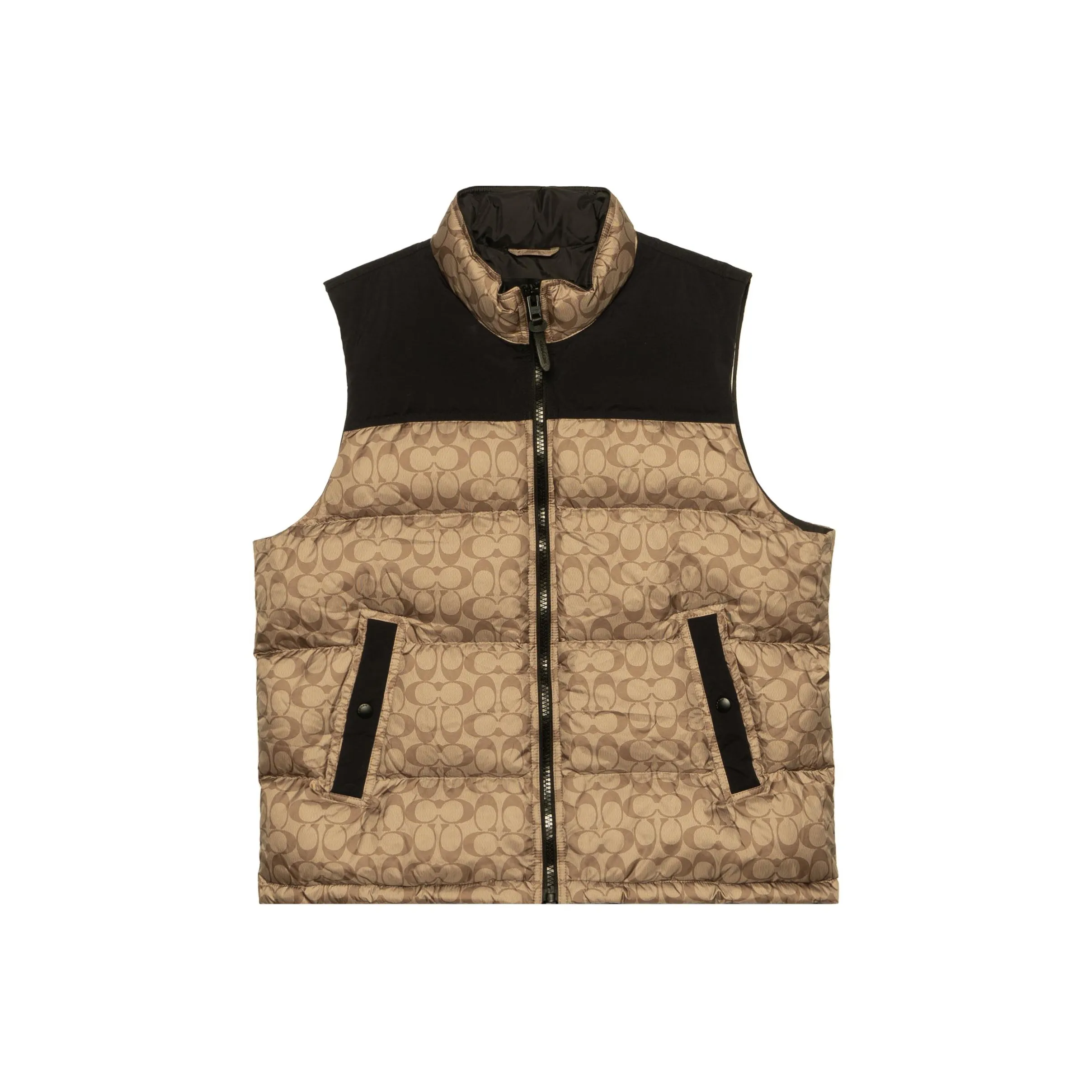 COACH Men Signature Down Vest Golden