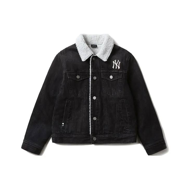 MLB New York Yankees Denim Jackets Unisex Black
