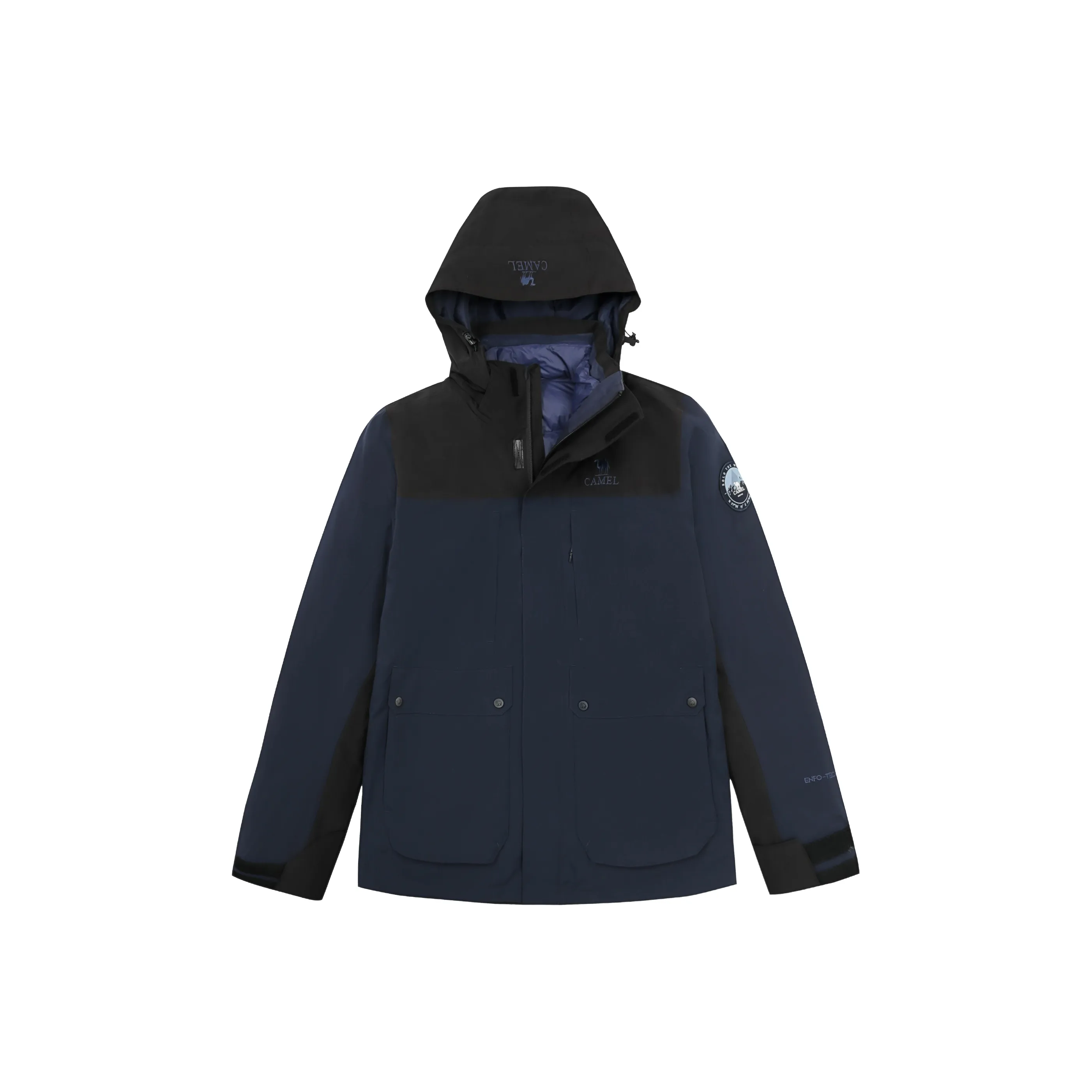 CAMEL Все Погода Водонепроницаемый Ветрозащитный Дышащий And Теплоизоляционный Ветровка Мужской